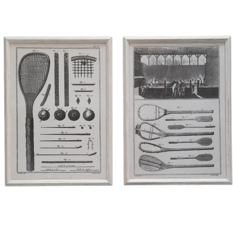 PAREJA DE CUADROS TENIS